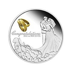 Australia 2024 Wedding 99.99% Proof Silver Coin 1oz