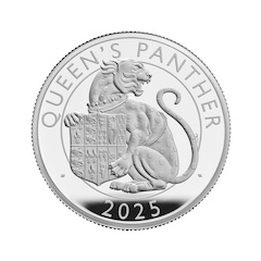 英國2025都鐸王室神獸系列 – 女皇神豹99.9%精鑄銀幣2盎司