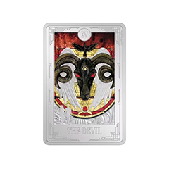 紐埃2024塔羅牌十五 – 惡魔99.9%精鑄銀幣1盎司