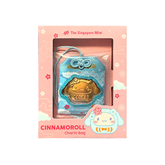 Singapore Sanrio Cinnamoroll Daruma 24K Gold Foil Charm Bag