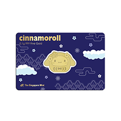 Singapore Sanrio Cinnamoroll Daruma 99.9% Gold Bar 0.1g