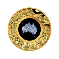 澳洲2025大南方之地99.99%藍鋰雲母精鑄金幣2盎司