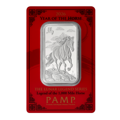 PAMP Suisse 2026 Year of The Horse (The Lunar Legend Series) - Legend of 1000 Mile Horse 99.99% Silver Minted Bar 1oz (0.831 Tael)