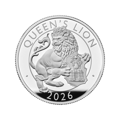 英國2026都鐸王室神獸系列 - 女王之獅 99.9%精鑄銀幣2盎司