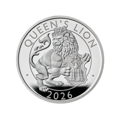 Great Britain 2026 The Royal Tudor Beasts - The Queen's Lion 99.9% Proof Silver Coin 1oz