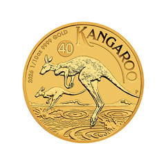 Australia 2026 Kangaroo 99.99% Bullion Gold Coin 1/10oz (0.0831 Tael)