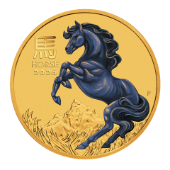 Australia 2026 Lunar Series III - Year of the Horse 99.99% Coloured Bullion Gold Coin 1/10oz (0.0831 Tael)
