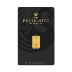 澳洲珀斯鑄幣廠袋鼠99.99% 壓鑄金條1克 (0.0267兩)