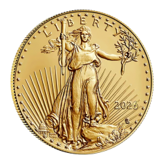 America 2026 Eagle 91.67% Bullion Gold Coin 1/2oz (0.4155 Tael)