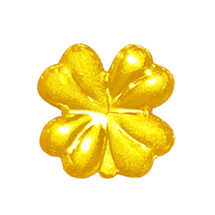 Singapore Gram Gold Collection - Lucky Clover 99.9% Gold Ingot 1g