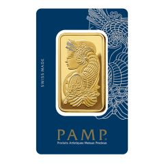 瑞士PAMP財富女神99.99% 壓鑄金條50克 (1.3359兩)