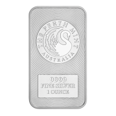 澳洲珀斯鑄幣廠袋鼠99.99% 壓鑄銀條20盎司 (一筒20枚1盎司) (16.62兩)