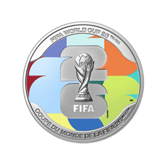 加拿大2026 FIFA 2026年世界盃: We Are 26 99.99% 彩色精鑄銀幣1盎司