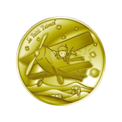 法國2026小王子 - 飛機99.9% 精鑄金幣1/4盎司