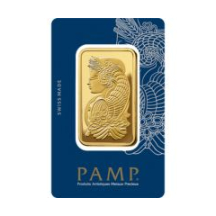 瑞士PAMP財富女神99.99% 壓鑄金條100克 (2.6717兩)