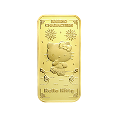 Sanrio三麗鷗角色農曆系列 - Hello Kitty 吉蒂貓 24K 鍍金金塊