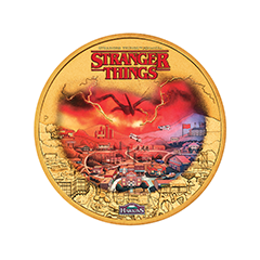 Tuvalu 2026 Stranger Things: Hawkins Gold Plated Collector's Coin In Card 