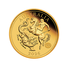 Australia 2026 Quarter Sovereign 91.67% Proof Gold Coin 1.997g