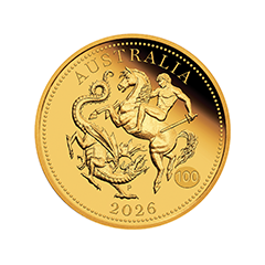 Australia 2026 Sovereign 91.67% Proof Gold Coin 7.988g