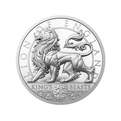 Alderney 2026 King’s Beast Series Lion of England 99.9% Ultra High Relief Proof Silver Coin 2oz