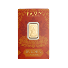 PAMP 瑞士佛陀99.99% 仿精鑄金條5克 (0.1336兩)
