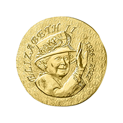 France 2026 Queen Elizabeth II 100th Birthday Anniversary 99.9% Gold Coin 1/4oz 