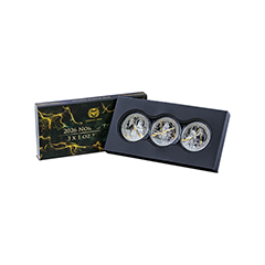 Germania Mint 2026 Norns - Triune 99.99% Gilded Silver Round 1oz (3-Coin Set) 