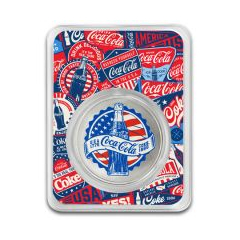 2026 Coca-Cola USA 140th Anniversary 99.9% Coloured Proof-like Silver Round 1oz (In Card) (0.831 Tael)