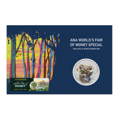 Australia 2026 Koala with Liberty Bell Privy Mark 99.99% Coloured Silver Coin 1oz (ANA Coin Show Special Edition) 