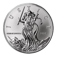 Niue 2026 Lady Justice 99.9% Bullion Silver Coin 1oz