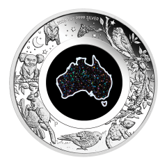 Australia 2026 Great Southern Land - Nocturnal 99.99% Matrix Opal Proof Silver Coin 1oz