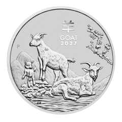 Australia 2027 Lunar Series III - Year of the Goat 99.99% Bullion Silver Coin 5oz