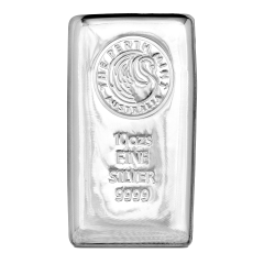 Australia The Perth Mint 99.99% Silver Cast Bar 10oz
