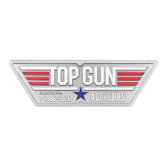Tuvalu 2026 40 Years of Top Gun 99.99% Coloured Logo-Shaped Silver Coin 1oz