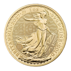 Great Britain 2027 Britannia 99.99% Bullion Gold Coin 1oz