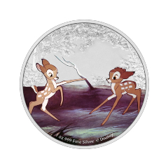 Niue 2022 Disney Bambi 80th Anniversary - Bambi & Faline 99.9% Proof Silver Coin 1oz