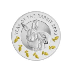 Niue 2023 Year of the Rabbit 99.9% Proof Silver Coin 17.5g