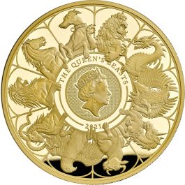 英國2021英女皇神獸系列– 最終版99.99%精鑄金幣1盎司| 帝鋒金銀幣