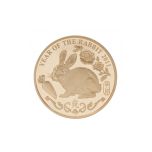 British-Royal-Mint-2011-Hong-Kong-Year-Of--The-Rabbit-91.6%-Gold-Proof-Medal-39.94克