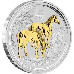 Australia-2014-Lunar-Horse-Gilded-Silver-1-oz