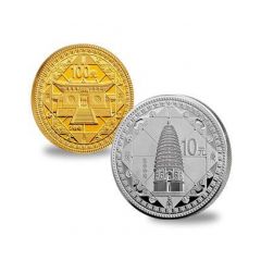 China-2011-World-Heritage---The-Historical-Monuments-of-Dengfeng-in--99.9%-Two-Coins-Set