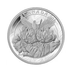 Canada-2014-Canadian-National-Aboriginal-Veterans-Monument-99.99%-Proof-Silver-Coin-5-kg