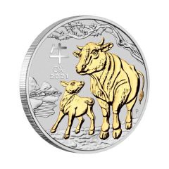 Australia-2021-Lunar-Series-III---Year-Of-The-Ox-99.99%-Gilded-Silver-Coin-1oz