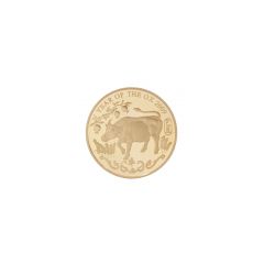 British-Royal-Mint-2009-Hong-Kong-Year-Of-The-Ox-91.6%-Gold-Proof-Medal-39.94g