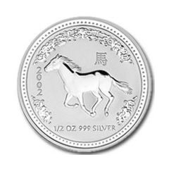 Australian-2002-Silver-Horse-1/2-oz