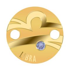 Niue-2017-Libra-Zodiac-Signs-90.0%-Gold-Coin-Pendant-Bracelet(with-Swarovski-elements)-1-gram