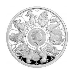 Great-Britain--2021-Great-Britain-Queen's-Beast-Completer---99.9%-Silver-Proof-Coin-2oz