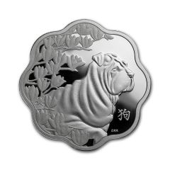 Canada-2018-Lunar-Lotus-Dog-Silver-Proof-Coin-0.86-oz