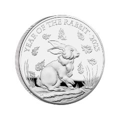 英國2023兔年生肖99.9%精鑄銀幣5盎司