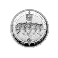 紐埃2022紀念英女皇伊利沙伯二世99.9%高浮雕 精鑄加厚銀幣2盎司